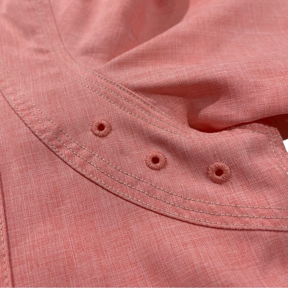 Orvis Men Tech Chambray Work Shirt Sz M Long Sleeve Button Up Quick Dry UPF 30+ - Picture 14 of 16